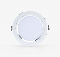 Đèn LED âm trần Downlight đổi màu 9W Viền bạc 