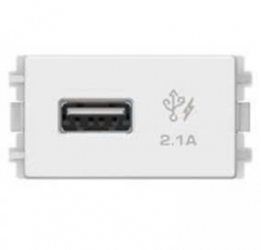 Ổ sạc USB 2.1A đơn – Size S 8431USB_WE Zencelo