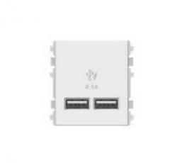 Ổ sạc USB 2.1A đôi – Size 2S 8432USB_WE Zencelo