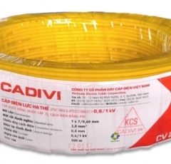 Cáp Cadivi CV2.0mm2, 0.6/1KV