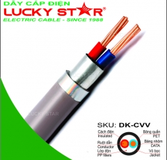 DK-CVV 2C-4C - Cáp điện kế 2-4 lõi đồng - Cách điện PVC