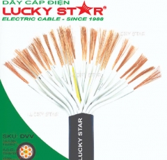 DVV Cáp điều khiển 2 đến 12 ruột dẫn - Ruột dẫn đồng mềm - Cách điện PVC 