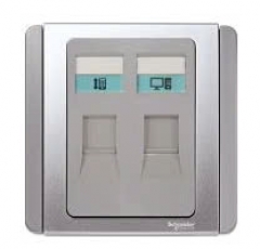 Ổ mạng ổ điện thoại NEO E3032TD-GS-G19