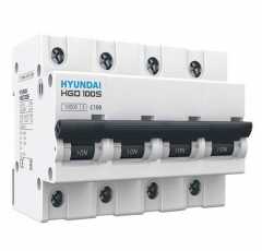 Aptomat Hyundai MCB 4P 100A 10kA- HGD100S 4P 100A