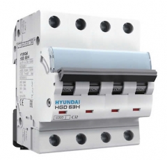 Aptomat Hyundai MCB 4P 63A 10kA- HGD63H 4P 63A