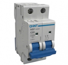  Aptomat Chint MCB 2 pha 63A 10kA DB- NB1-63H 2P C63