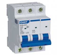 Aptomat Chint MCB 3 pha 63A 6kA- NXB-63 3P C63