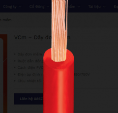 DÂY ĐƠN MỀM VCm...- 300/500V