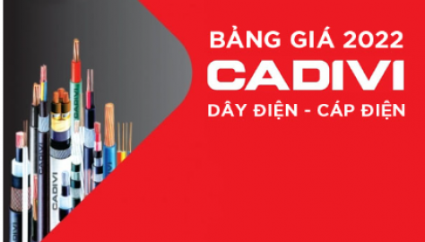 BANG GIA CAP DIEN CADIVI 