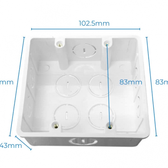 Phụ kiện Đế âm đôi CC – DA2W/P